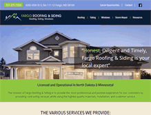 Tablet Screenshot of fargoroofing.com